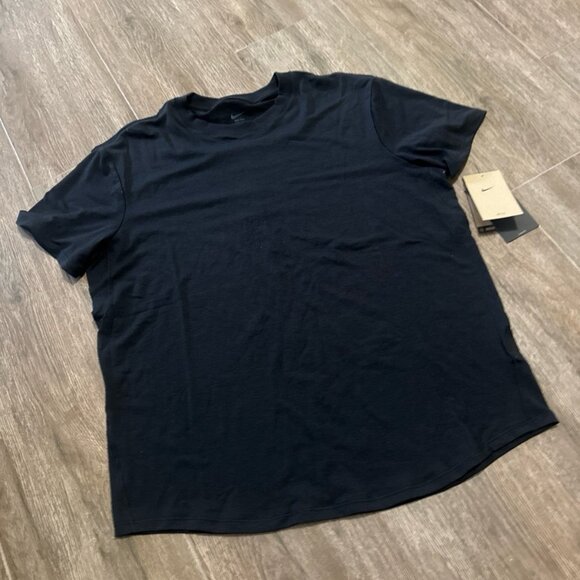 New Nike Women's One Relaxed Dri-Fit Short-Sleeve Top S loose oversize fit black - Picture 10 of 11